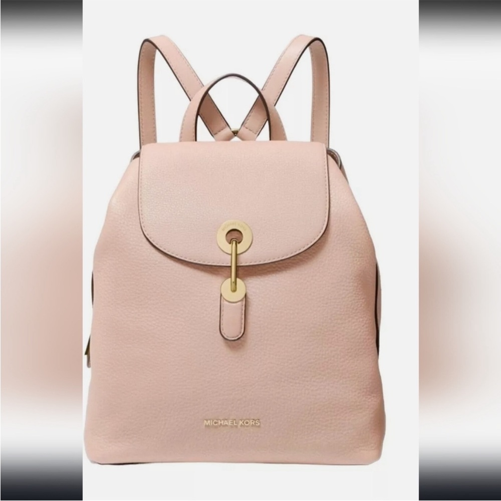 Michael Kors Blush Pink Leather Backpack NWOT - Picture 16 of 16